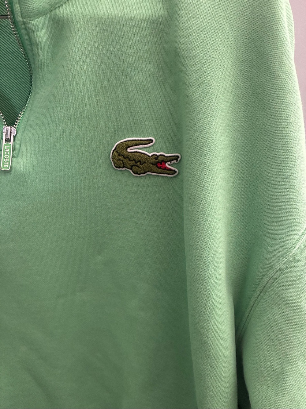 Lacoste loose fit Quarter-Zip Pullover Sweatshirt unisex - Picture 2 of 3